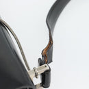 GUCCI Shoulder Bag Patent leather Black Silver Auth 170511-9