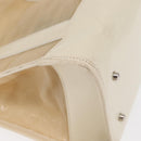 GUCCI Mesh Tote Bag Leather White Silver 002 1705 0405 Auth 170513-12