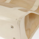 GUCCI Mesh Tote Bag Leather White Silver 002 1705 0405 Auth 170513-13