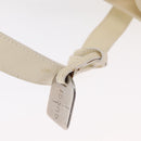 GUCCI Mesh Tote Bag Leather White Silver 002 1705 0405 Auth 170513-14