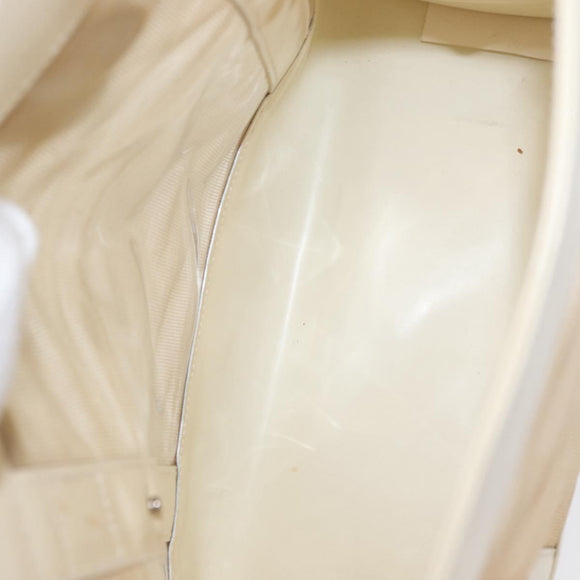 GUCCI Mesh Tote Bag Leather White Silver 002 1705 0405 Auth 170513