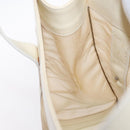 GUCCI Mesh Tote Bag Leather White Silver 002 1705 0405 Auth 170513-18