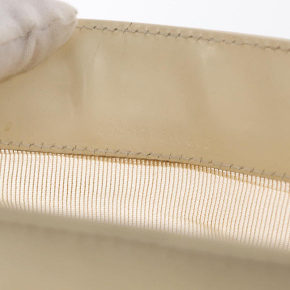 GUCCI Mesh Tote Bag Leather White Silver 002 1705 0405 Auth 170513