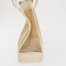 GUCCI Mesh Tote Bag Leather White Silver 002 1705 0405 Auth 170513-5