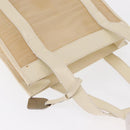 GUCCI Mesh Tote Bag Leather White Silver 002 1705 0405 Auth 170513-6