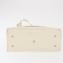 GUCCI Mesh Tote Bag Leather White Silver 002 1705 0405 Auth 170513-9