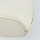 GUCCI Hand Bag Leather White Silver Auth 170514-9