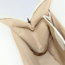 GUCCI Hand Bag Leather White Silver Auth 170514-19