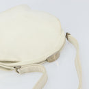 GUCCI Hand Bag Leather White Silver Auth 170514-6