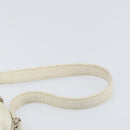 GUCCI Hand Bag Leather White Silver Auth 170514-8