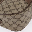 GUCCI GG Supreme Web Sherry Line Bag PVC Beige Gold 89 02 032 Auth 170516-10