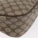 GUCCI GG Supreme Web Sherry Line Bag PVC Beige Gold 89 02 032 Auth 170516-12