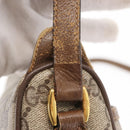 GUCCI GG Supreme Web Sherry Line Bag PVC Beige Gold 89 02 032 Auth 170516-14