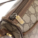 GUCCI GG Supreme Web Sherry Line Bag PVC Beige Gold 89 02 032 Auth 170516-15