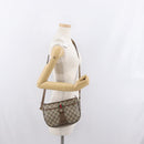 GUCCI GG Supreme Web Sherry Line Bag PVC Beige Gold 89 02 032 Auth 170516-26