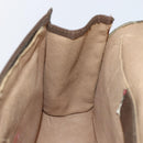 GUCCI GG Supreme Web Sherry Line Clutch Bag PVC Beige Gold 89 01 030 Auth 170517-19