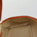 GUCCI Bamboe Vanity Handtas Lak Oranje Zilver 032 1956 0151 Geauth. 170518-16