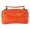 GUCCI Bamboe Vanity Handtas Lak Oranje Zilver 032 1956 0151 Geauth. 170518-3