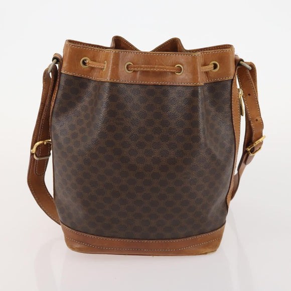 GUCCI Celine Macadam Canvas Bag PVC Leather 3 Set Black Brown Auth 170520