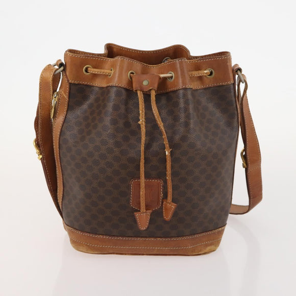GUCCI Celine Macadam Canvas Bag PVC Leather 3 Set Black Brown Auth 170520