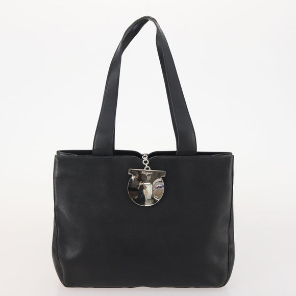 Salvatore Ferragamo Shoulder Bag Patent leather 5 Set White Black Auth 170521