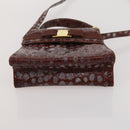 Salvatore Ferragamo Shoulder Bag Patent leather 5 Set White Black Auth 170521-25