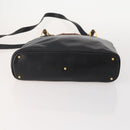GUCCI Bamboo Hand Bag Leather Suede 2 Set Black Red Auth 170525-7