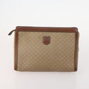 CELINE Macadam Canvas Clutch Bag PVC Leather 5 Set Brown Black beige Auth 170526-12