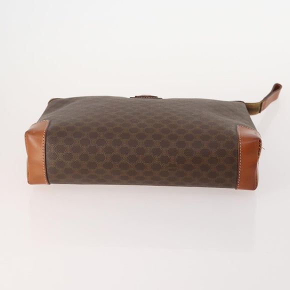 CELINE Macadam Canvas Clutch Bag PVC Leather 5 Set Brown Black beige Auth 170526