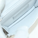 CHANEL Chain Shoulder Bag Leather Silver CC Auth 170531SAM-19