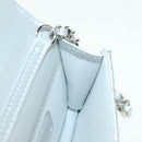 CHANEL Chain Shoulder Bag Leather Silver CC Auth 170531SAM-20