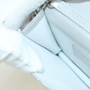 CHANEL Chain Shoulder Bag Leather Silver CC Auth 170531SAM-21
