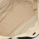 CHANEL Tote Bag Canvas Black Silver CC Auth 170532-16