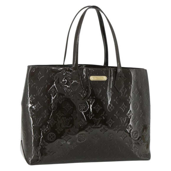 LOUIS VUITTON Monogram Vernis Wilshire GM Tote Bag Amarante M91649 Auth 170536
