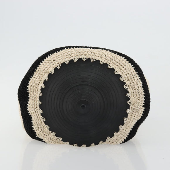 CHANEL Handtas Stro Beige CC Auth 170539