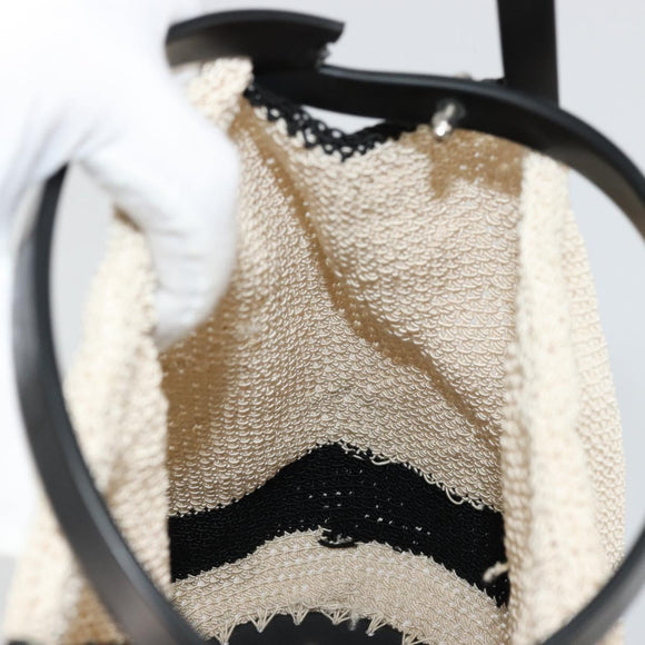 CHANEL Handtas Stro Beige CC Auth 170539