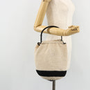 CHANEL Handtas Stro Beige CC Auth 170539-21