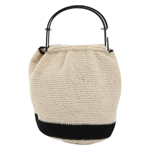 CHANEL Handtas Stro Beige CC Auth 170539