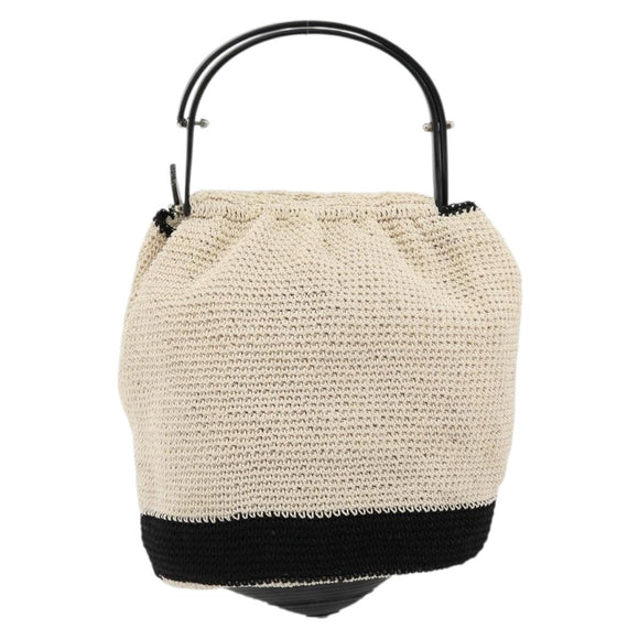 CHANEL Handtas Stro Beige CC Auth 170539