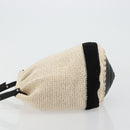 CHANEL Handtas Stro Beige CC Auth 170539-4