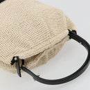 CHANEL Handtas Stro Beige CC Auth 170539-6