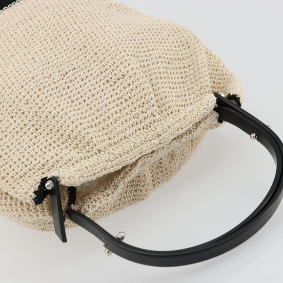 CHANEL Handtas Stro Beige CC Auth 170539