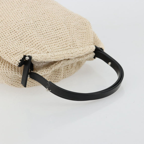 CHANEL Handtas Stro Beige CC Auth 170539