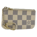 LOUIS VUITTON Damier Azur Pochette Cles Coin Purse N62659 LV Auth 170542-1