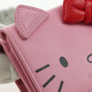 BALENCIAGA Mini Chain Wallet Kitty Leather Pink Silver 623241 Auth 170544SM-16