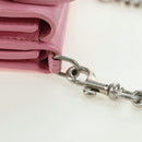 BALENCIAGA Mini Chain Wallet Kitty Leather Pink Silver 623241 Auth 170544SM-17
