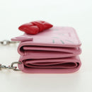 BALENCIAGA Mini Chain Wallet Kitty Leather Pink Silver 623241 Auth 170544SM-4
