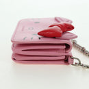BALENCIAGA Mini Chain Wallet Kitty Leather Pink Silver 623241 Auth 170544SM-5