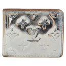 LOUIS VUITTON Mirror Portefeuille Slender Wallet Silver M80806 LV Auth 170546A-13