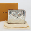 LOUIS VUITTON Mirror Portefeuille Slender Wallet Silver M80806 LV Auth 170546A-12